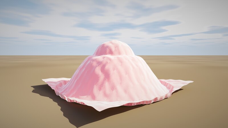 sx-engine silk cloth PBD simulation