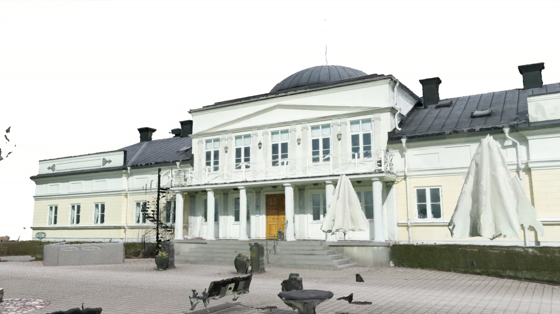 RC entrance facade