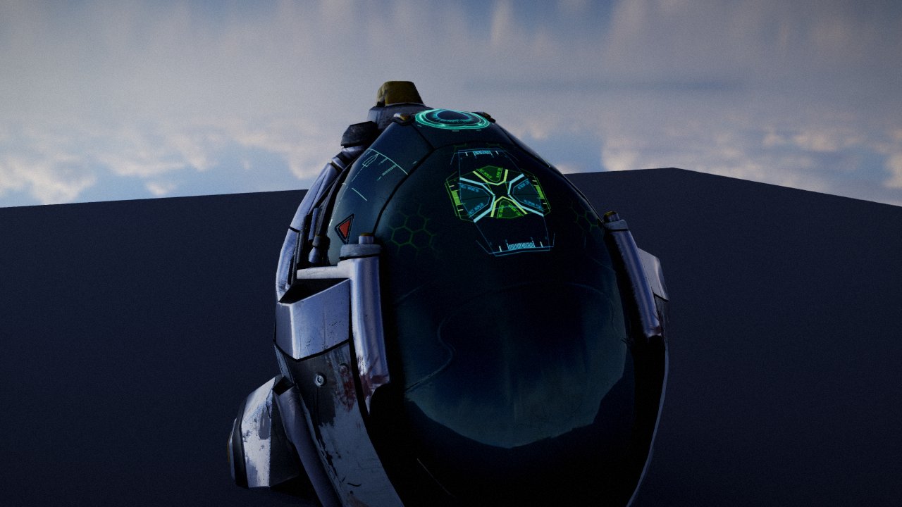 Path-traced outdoor helmet